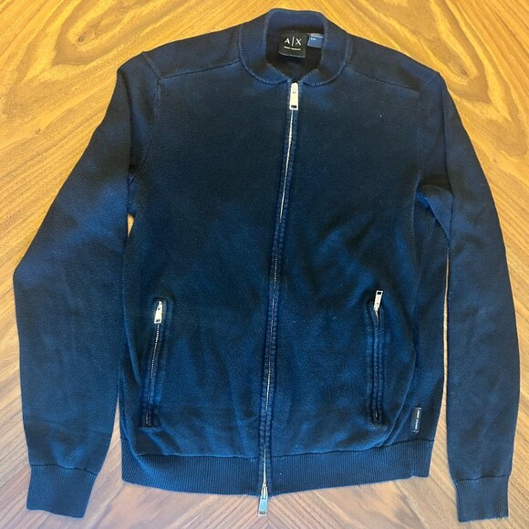 Mens Armani Exchange Zip Sweater Size Small - Picture 1 of 7